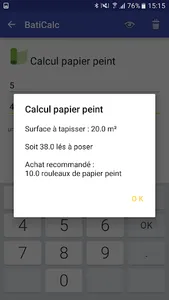 Calculs pour travaux screenshot 5