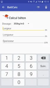 Calculs pour travaux screenshot 9
