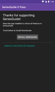 SeriesGuide X Unlock Key screenshot 0