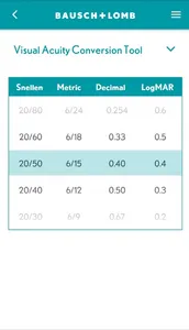 Bausch + Lomb FitBetter™ screenshot 2