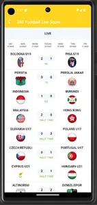 Football live score screenshot 1