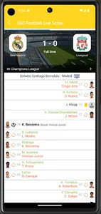 Football live score screenshot 2