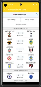 Football live score screenshot 3