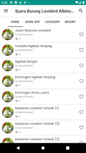 Suara Burung Lovebird Albino screenshot 0