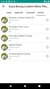 Suara Burung Lovebird Albino screenshot 2