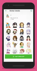 Free Anime WAStickerApps screenshot 2