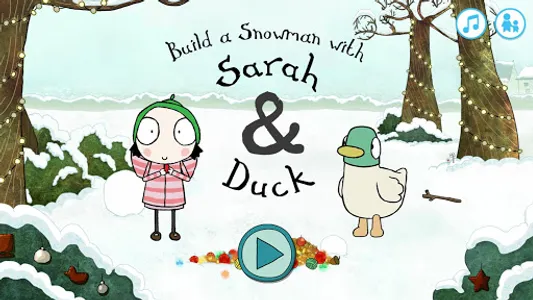 Sarah & Duck: Build a Snowman screenshot 0