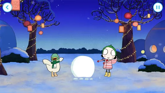 Sarah & Duck: Build a Snowman screenshot 1