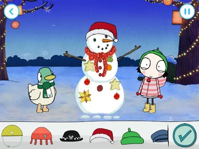 Sarah & Duck: Build a Snowman screenshot 10