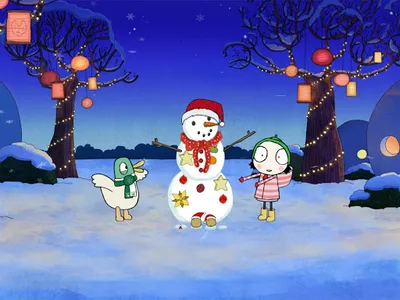 Sarah & Duck: Build a Snowman screenshot 11