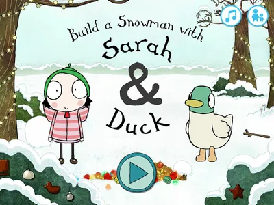 Sarah & Duck: Build a Snowman screenshot 6