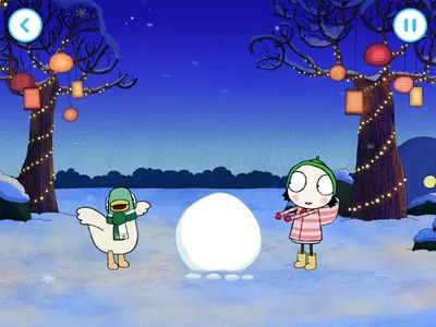 Sarah & Duck: Build a Snowman screenshot 7