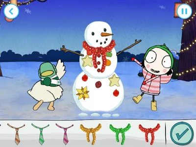 Sarah & Duck: Build a Snowman screenshot 9