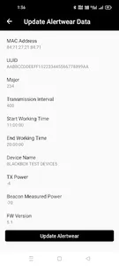 Alertwear Configuration screenshot 1