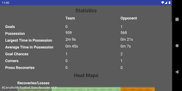 Football Stats Recorder FREE screenshot 2