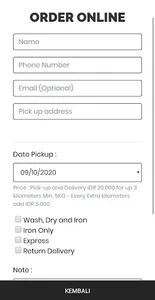 The Laundry Room Bali : Order  screenshot 4