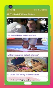 Tv serial video status - 2022 screenshot 2