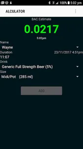ALCulator BAC Calculator screenshot 0