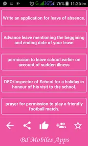 English 2nd Paper App for jsc, screenshot 5