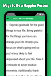 Ways to Be a Happier Person< screenshot 1