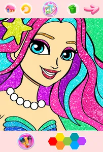 Rainbow Glitter Coloring Book screenshot 6