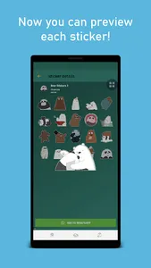 Cute Bear WAStickerApps screenshot 2