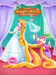 Long Hair Princess Wedding screenshot 0