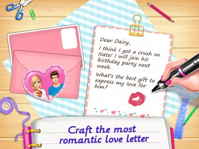 Secret Love Diary! Story Games screenshot 0