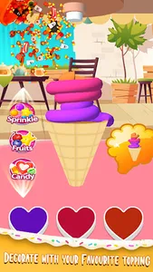 Cone Ice Cream Making Game: Fu screenshot 1