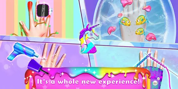 Rainbow Unicorn Nail Beauty Ar screenshot 4