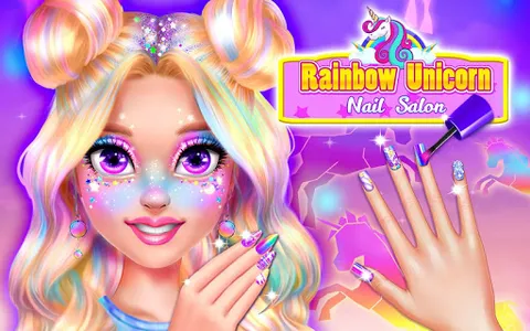 Rainbow Unicorn Nail Beauty Ar screenshot 5