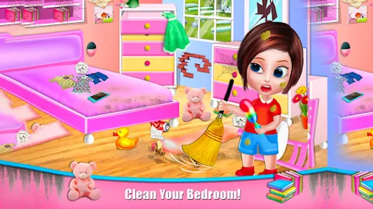 Girl cleaning house game screenshot 8