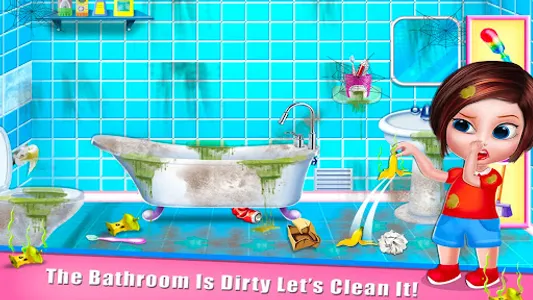 Girl cleaning house game screenshot 9