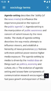 Sociology terms screenshot 13