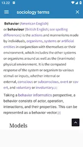Sociology terms screenshot 2