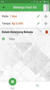 Shopping list screenshot 2