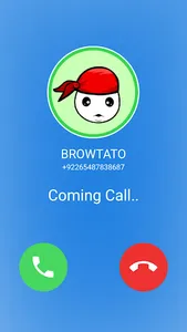 Browtato Fake Call video screenshot 3