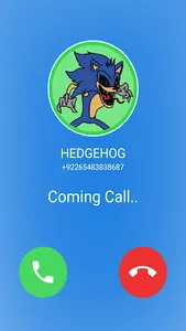 Scary Hedgehog Fake Call video screenshot 3