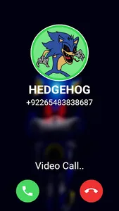 Scary Hedgehog Fake Call video screenshot 4