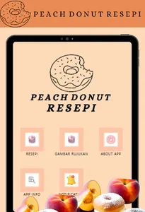 Peach Donut Resepi screenshot 0