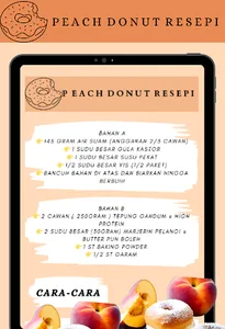 Peach Donut Resepi screenshot 1