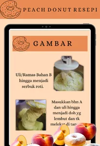 Peach Donut Resepi screenshot 3