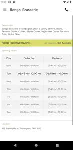 Bengal Brasserie screenshot 2