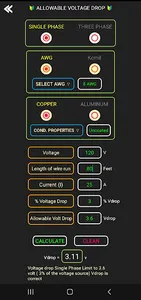 Electrical Calculations Pro screenshot 4