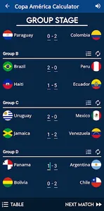 Copa América Calculator screenshot 1