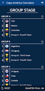 Copa América Calculator screenshot 4