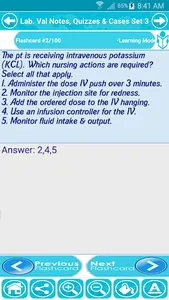 Lab values Fluid & Electrolyte screenshot 0