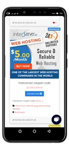 Web Hosting Reviews & coupons screenshot 1