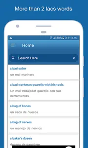 English Spanish Dictionary screenshot 1