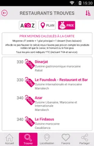Best restaurants Maroc screenshot 2